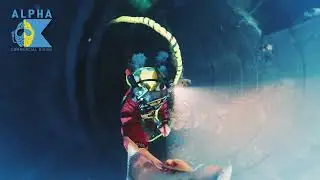 Alpha commercial divers and Soviet-era drinking-water well with precision underwater burning 🔥