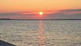 Sunset on Nantucket island 