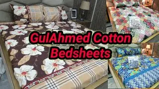 GulAhmed Cotton Bedsheets||New Arrivals best color combinations|At Discounted Price