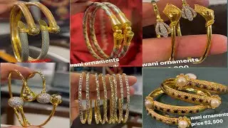 Daily Wear Latest Model Gold Bangles Design|| light weight gold bangles 2022 👌