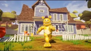 Fredbear Runaway mod in Hello Neighbor