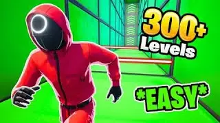 FORTNITE - SQUID GAME PARKOUR 300+ CREATIVE MAP FIND ALL 5 SECRET COINS