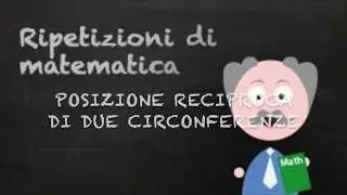 Posizione reciproca di due circonferenze, col disegno. e con i calcoli