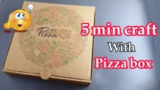 craft ideas with pizza box 😱 / how to reuse pizza box | diy with pizza box | pizza box craft