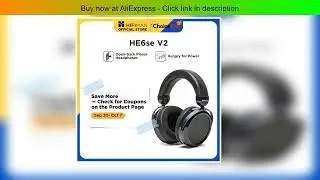 HIFIMAN HE6se Full-Size Over Ear Planar Magnetic Audiophile Headphones
