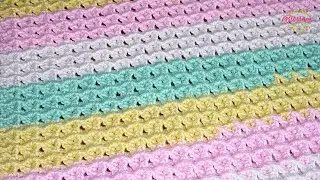 3D Crochet Baby Blanket in DK (My squishiest make EVER!) Crochet Inspiration / show and tell!