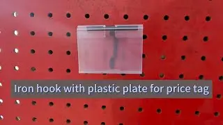Arritec| Iron Hook With Plastic Plate for Price Tag |OEM&ODM|#displayracks #pvcboard #pricetag
