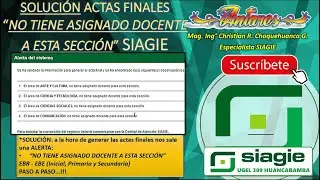 SOLUCION ACTA : NO TIENE DOCENTE TITULAR EN AREA