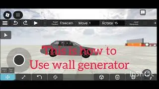How to use a wall generator in car crash studio 