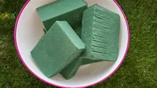 Soaked Floral Foam In Pinesol & Soap
