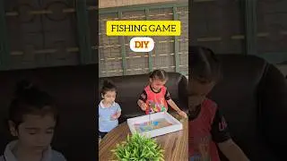 How to make a fishing game at home for kids #fishing #creative #diy