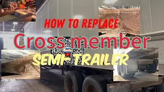 How to replace rear cross member for semi-trailer. #mechanic #viral #semitrailer #skill #canada #usa