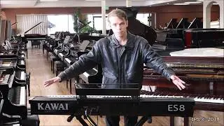 Kawai ES8 Review (internal speakers vs Roland amp