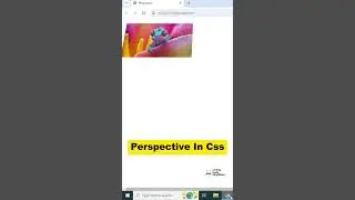 Perspective In Css #coding #reels #programming #javascript #viral #computerscience #shorts #frontend
