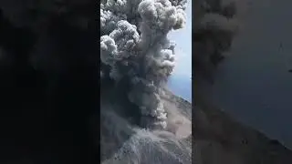 Volcano dust cloud