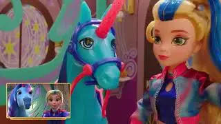 Unicorn Academy Doll Pretend Play(RECREATING ISABEL'S VLOG) | Toysfor Kids