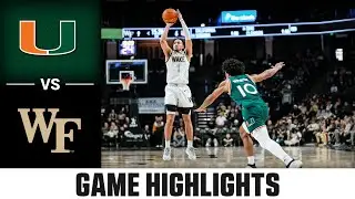 Miami vs. Wake Forest Game Highlights | 2025-26 ACC Men's Basketball