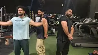 POSING AFTER TRICEPS WORKOUT #TRICEPSWORKOUT #GYM#moinuddinpur 