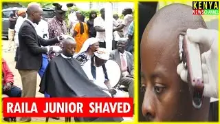 Raila Odinga Junior SHAVED at Bondo in a Luo Cultural Ceremony to install him as New Head of Family