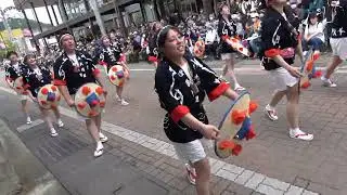 山形大学花笠サークル四面楚歌【4K、素晴らしい演舞お疲れ様でしたm(__)m】／駅前通り会場②（中盤以降）／第20回常陸国YOSAKOI祭り2023