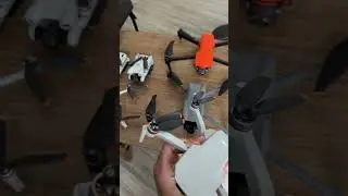 Drone size comparison mini 2 vs mini 4 pro/ mini 3 pro, Air 3, Mavic 3 