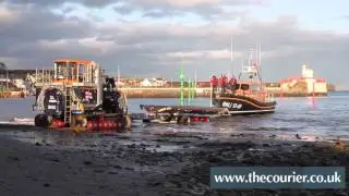 Arbroath RNLI crew trial launch and recovery of new Shannon-class lifeboat
