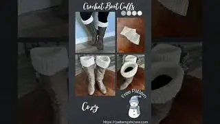 Quick and Easy Crochet Boot Cuffs Free Pattern  #crochet