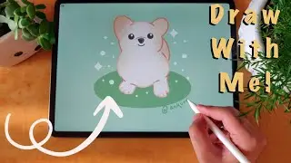 Drawing THE CUTEST Corgi Puppy | Calm Art Studio Vlog | Digital Art on iPad | 4K