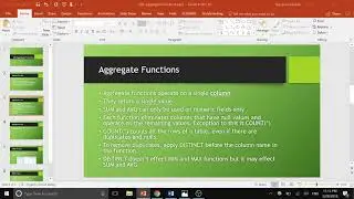 SQL Part 3: Aggregate Functions