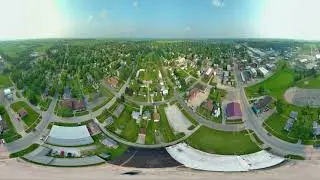 Hoopeston, Illinois, 360&deg; Aerial View
