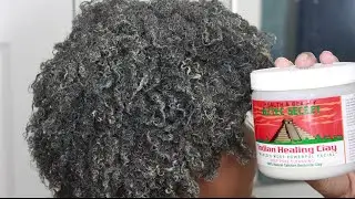 How I Defined My NATURAL 4C Curls Using Bentonite Clay | Aztec Healing Clay Mask