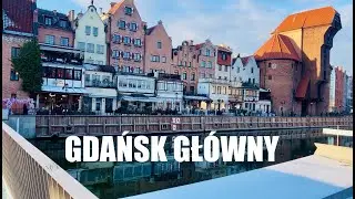Gdańsk, Zimowy spacer wzdłuż Motławy, Walking Tour 4K, City Walk