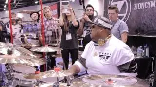 Angel Drums & Zion Cymbals NAMM 2015 - Eric Moore