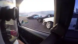 Raw drift tandem train fun - Adam LZ gets booted off track
