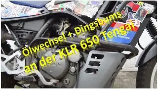 KLR650 Tengai Oelwechsel und Doohickey