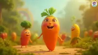 🎵 Veggie Party Song for Kids 🥕🍅🌽 |   Eat Healthy, Stay Happy! 😄 #kidsmusic #rhymesforkids
