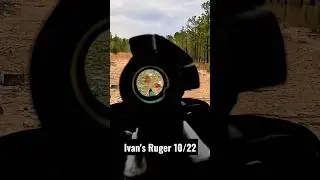 Ivan's Ruger 10/22 Rifle with Red Dot #shorts