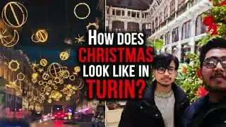 Christmas Night in Turin 🇮🇹 | Lights, Streets & Winter Vibes