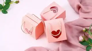 Creative Portable Foldable Paper Box, with Rope Handle (CON-L018-D04) #pandahall #diy #giftbox
