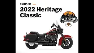 2022 Harley-Davidson Heritage Classic in Redline Red and Vivid Black with Black trim