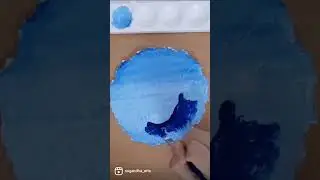 Painting on Handmade Paper | Acrylic Painting | #painting #wavespainting #art #shorts