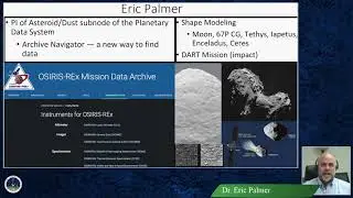 Eric Palmer - Asteroid/Dust Subnode for PDS; OSIRIS-REx Mission Data Archive