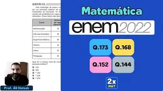 Resolu&ccedil;&atilde;o Matem&aacute;tica ENEM 2022 - Quest&atilde;o 173 - Caderno Azul - Uma institui&ccedil;&atilde;o de ensino superior