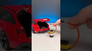 Vacuum Cleaning🚯 Audi RS6 Avant 1:18 Diecast Model Car (Kengfai) #scalemodel #modelcars #miniatures