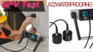 UPV TEST ( Ultrasonic pulse velocity tester) #construction #technology