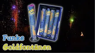 Sparkling gold fountains with colored stars | A truly elegant effect without crackling | Planet F...
