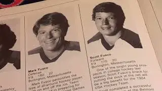 my first hockey game, and Cleveland versus Seattle souvenir book