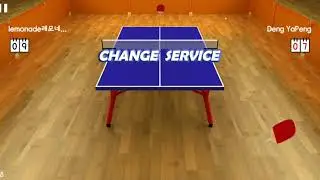 Virtual Table Tennis Single beat DengYaPeng with thunder
