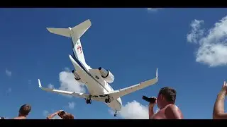 Maho beach. Sint Maarten - The Peanuts Explorers Move Ya to... (trailer) - Пляж Махо. Синт-Маартен.