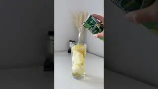 Got lemons? Make a Sparkling Lemonade ✨🍋 #asmr #drinkasmr #aesthetic #recipe #shortsfeed #shorts